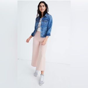 Madewell Emmett Wide Leg Cropped - Size 36T. color - Oyster Pink